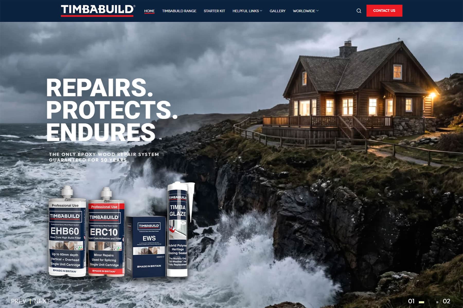 Timbabuild website design