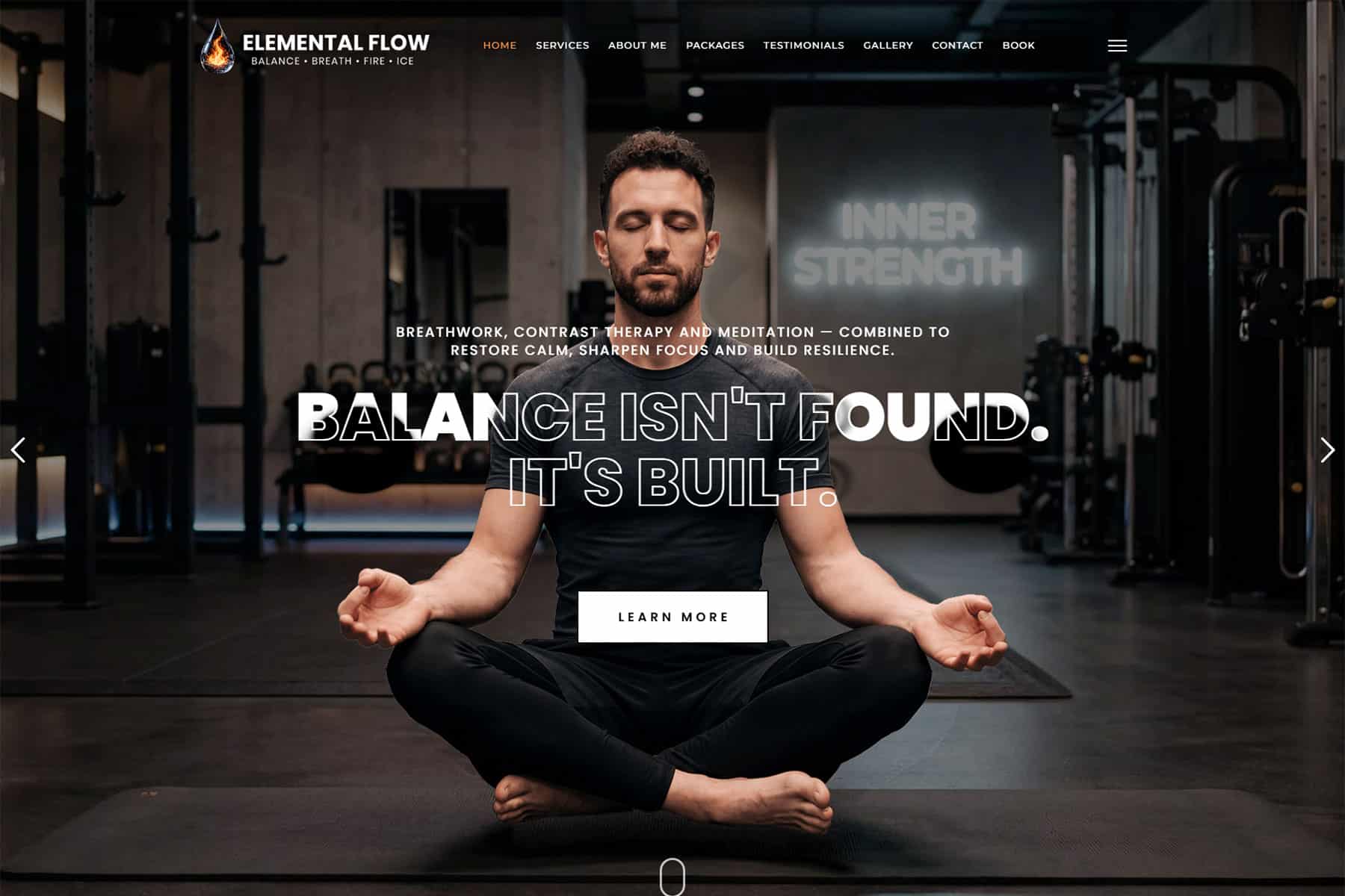 Elemental Flow Website Design